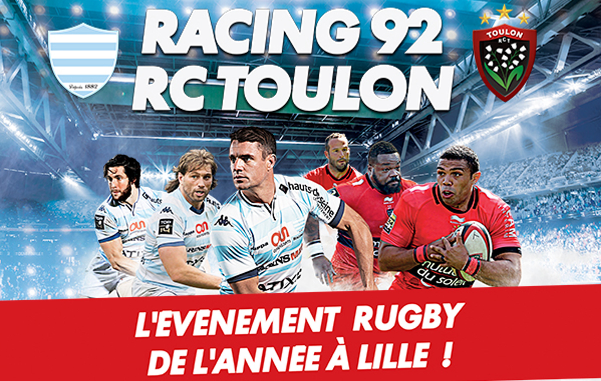 Racing 92 - RC Toulon : Préparez votre venue au match