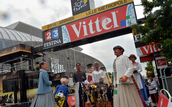 Arrivée d'étape du Tour de France 2014