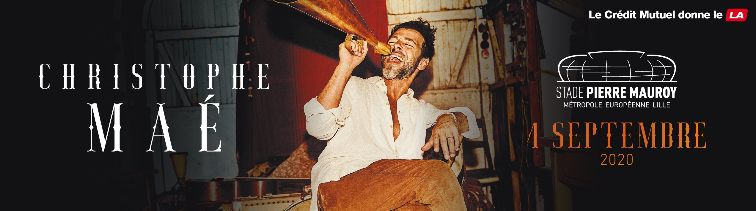 Christophe Maé en concert au Stade !