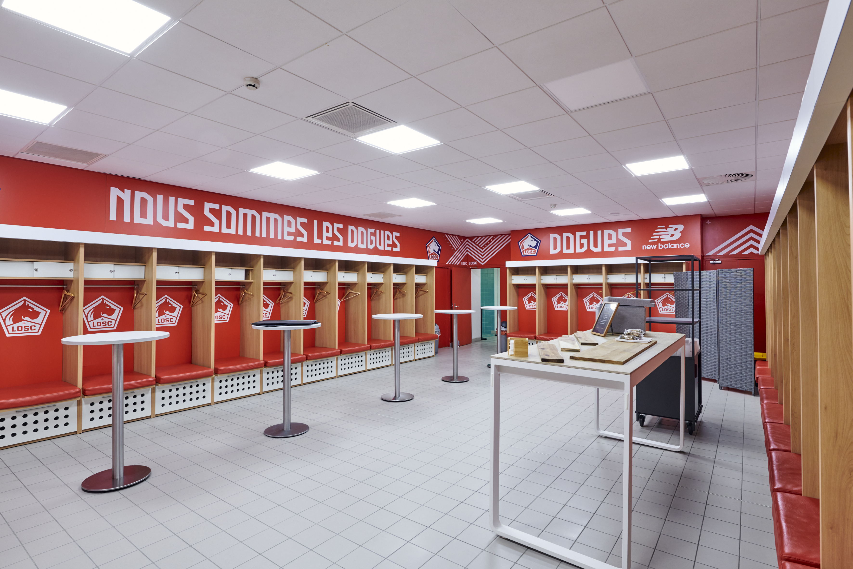 Découvrez le vestiaire du LOSC, votre salle de réunion à Lille